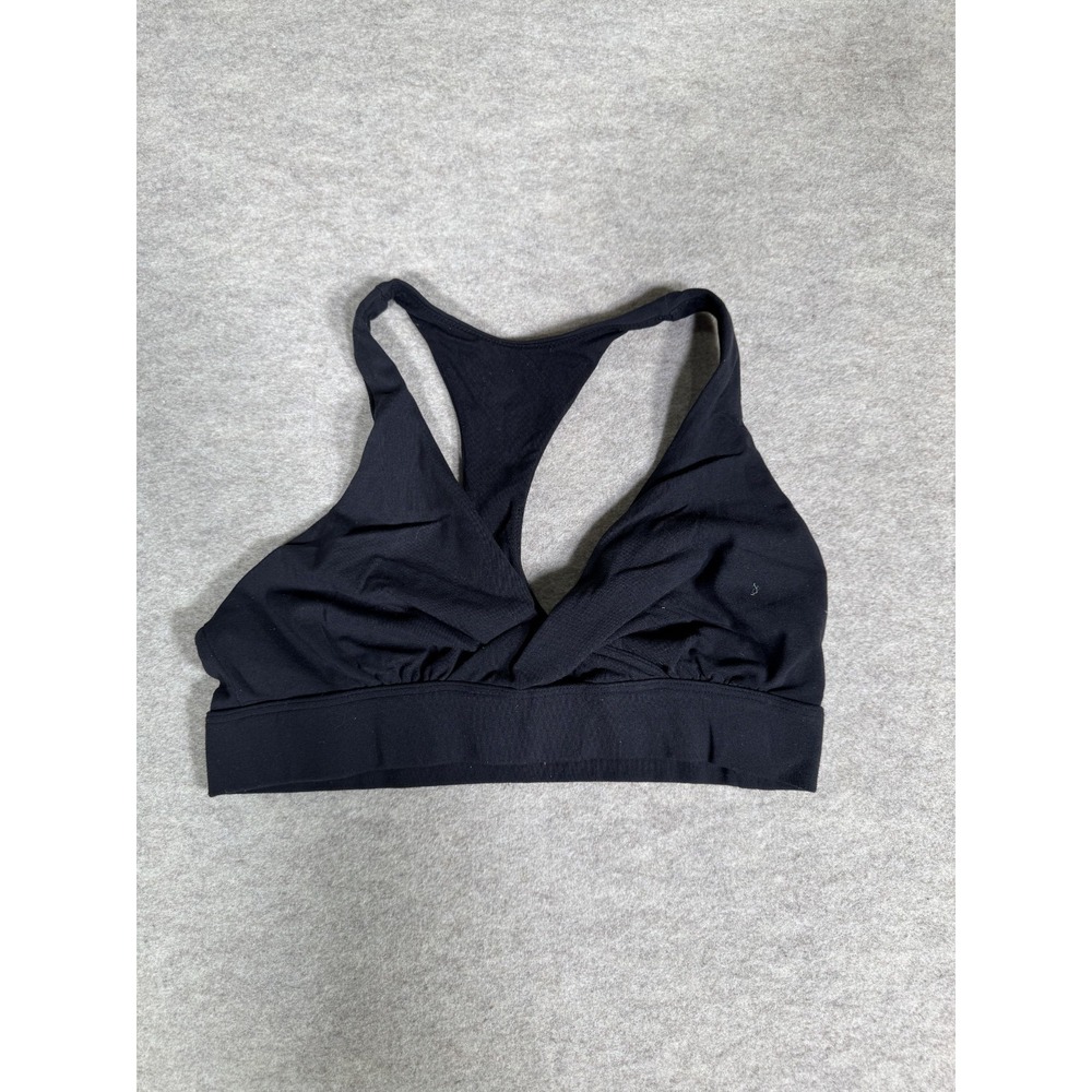 Lululemon Sweet Awakenings Sport Bra Womens 8 Black Racerback Removable Cup Yoga